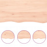 Blat do łazienki, 180x40x(2-6) cm, surowe, lite drewno