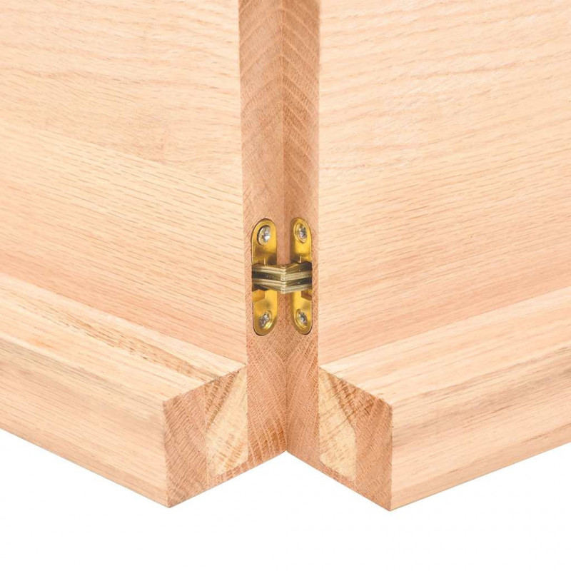 Blat do łazienki, 180x40x(2-6) cm, surowe, lite drewno