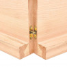 Blat do łazienki, 180x40x(2-6) cm, surowe, lite drewno