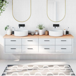 Blat do łazienki, 220x60x(2-6) cm, surowe, lite drewno