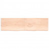 Blat do łazienki, 220x60x(2-6) cm, surowe, lite drewno
