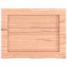 Blat do łazienki, jasnobrązowy, 40x30x(2-4) cm, lite drewno