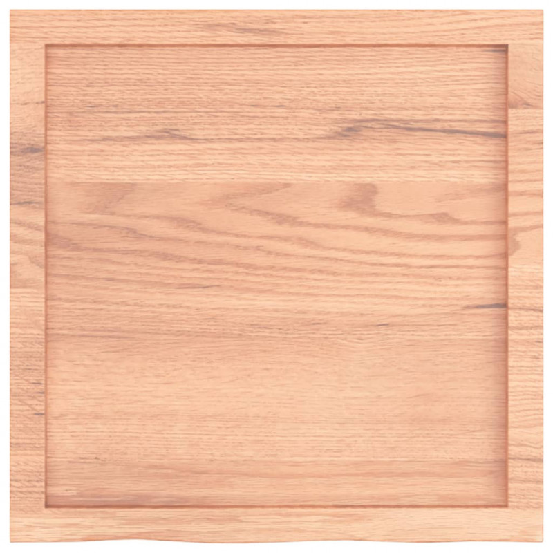 Blat do łazienki, jasnobrązowy, 60x60x(2-4) cm, lite drewno