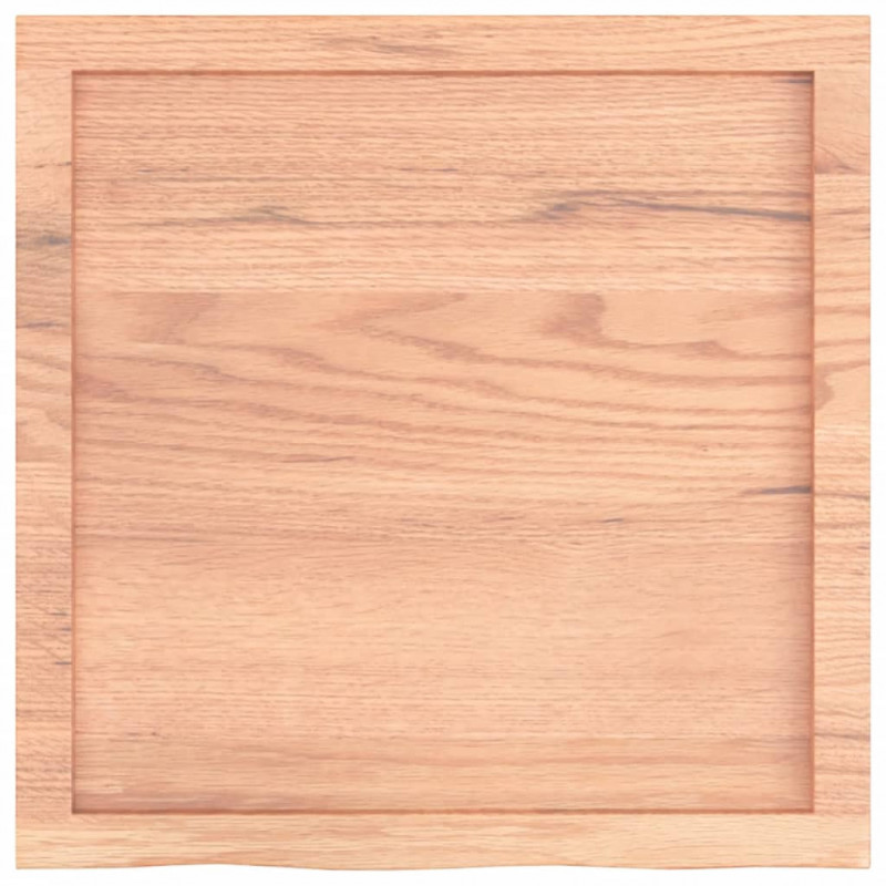 Blat do łazienki, jasnobrązowy, 60x60x(2-6) cm, lite drewno