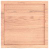 Blat do łazienki, jasnobrązowy, 60x60x(2-6) cm, lite drewno