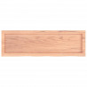 Blat do łazienki, jasnobrązowy, 100x30x(2-4) cm, lite drewno