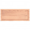 Blat do łazienki, jasnobrązowy, 100x40x(2-6) cm, lite drewno