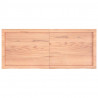 Blat do łazienki, jasnobrązowy, 120x50x(2-4) cm, lite drewno