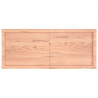 Blat do łazienki, jasnobrązowy, 120x50x(2-6) cm, lite drewno