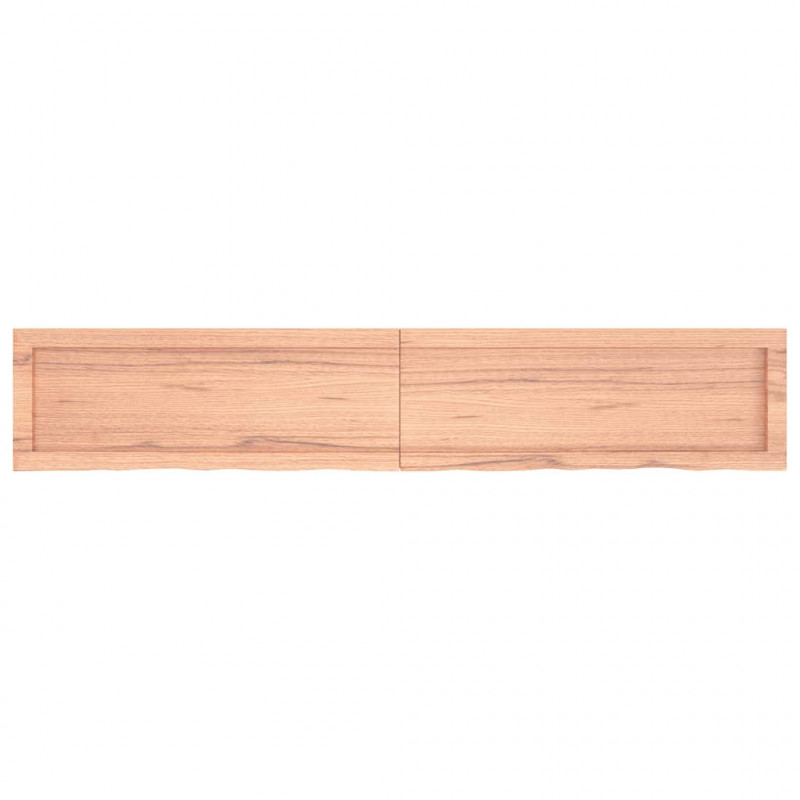 Blat do łazienki, jasnobrązowy, 160x30x(2-4) cm, lite drewno
