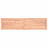 Blat do łazienki, jasnobrązowy, 160x40x(2-4) cm, lite drewno