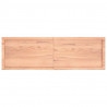 Blat do łazienki, jasnobrązowy, 160x50x(2-6) cm, lite drewno