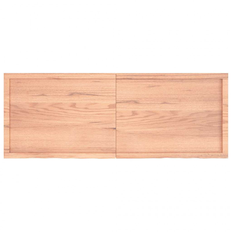 Blat do łazienki, jasnobrązowy, 160x60x(2-4) cm, lite drewno