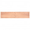 Blat do łazienki, jasnobrązowy, 180x40x(2-4) cm, lite drewno
