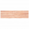 Blat do łazienki, jasnobrązowy, 180x50x(2-4) cm, lite drewno