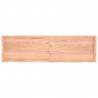 Blat do łazienki, jasnobrązowy, 180x50x(2-4) cm, lite drewno
