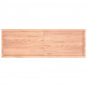 Blat do łazienki, jasnobrązowy, 180x60x(2-6) cm, lite drewno