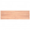 Blat do łazienki, jasnobrązowy, 200x60x(2-4) cm, lite drewno