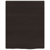 Blat do łazienki, ciemnobrązowy, 40x50x(2-4) cm, lite drewno