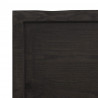 Blat do łazienki, ciemnobrązowy, 60x30x(2-4) cm, lite drewno