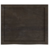 Blat do łazienki, ciemnobrązowy, 60x50x(2-6) cm, lite drewno