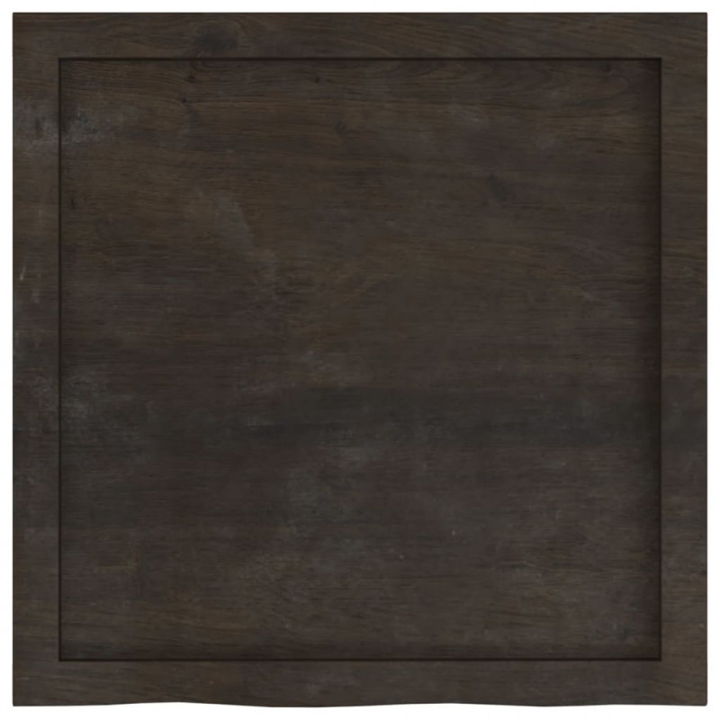 Blat do łazienki, ciemnobrązowy, 60x60x(2-4) cm, lite drewno