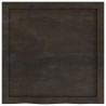 Blat do łazienki, ciemnobrązowy, 60x60x(2-4) cm, lite drewno