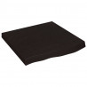 Blat do łazienki, ciemnobrązowy, 60x60x(2-6) cm, lite drewno