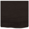 Blat do łazienki, ciemnobrązowy, 60x60x(2-6) cm, lite drewno
