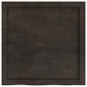 Blat do łazienki, ciemnobrązowy, 60x60x(2-6) cm, lite drewno