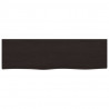 Blat do łazienki, ciemnobrązowy, 100x30x(2-4) cm, lite drewno