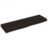 Blat do łazienki, ciemnobrązowy, 100x30x(2-6) cm, lite drewno