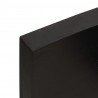 Blat do łazienki, ciemnobrązowy, 100x30x(2-6) cm, lite drewno