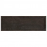 Blat do łazienki, ciemnobrązowy, 120x40x(2-4) cm, lite drewno