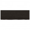 Blat do łazienki, ciemnobrązowy, 120x40x(2-4) cm, lite drewno