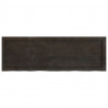 Blat do łazienki, ciemnobrązowy, 120x40x(2-6) cm, lite drewno