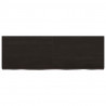 Blat do łazienki, ciemnobrązowy, 120x40x(2-6) cm, lite drewno