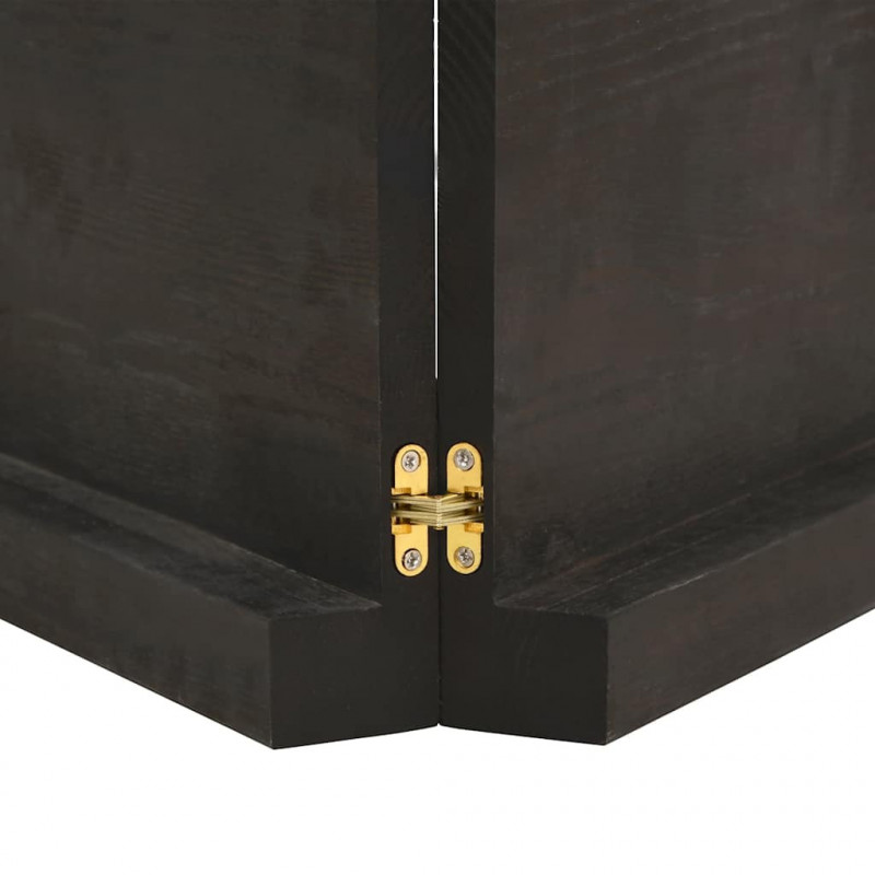Blat do łazienki, ciemnobrązowy, 120x40x(2-6) cm, lite drewno