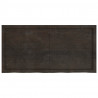 Blat do łazienki, ciemnobrązowy, 120x60x(2-4) cm, lite drewno
