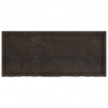 Blat do łazienki, ciemnobrązowy, 140x60x(2-4) cm, lite drewno