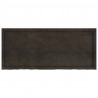 Blat do łazienki, ciemnobrązowy, 140x60x(2-6) cm, lite drewno