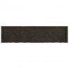 Blat do łazienki, ciemnobrązowy, 160x40x(2-4) cm, lite drewno