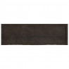 Blat do łazienki, ciemnobrązowy, 160x50x(2-4) cm, lite drewno