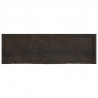 Blat do łazienki, ciemnobrązowy, 160x50x(2-6) cm, lite drewno