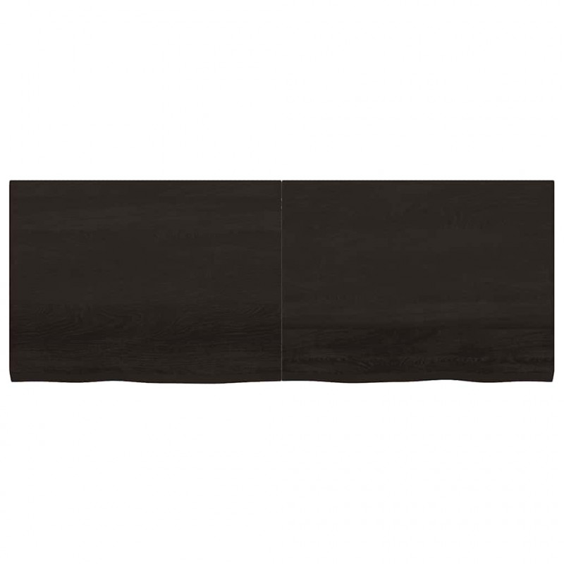 Blat do łazienki, ciemnobrązowy, 160x60x(2-4) cm, lite drewno