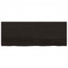Blat do łazienki, ciemnobrązowy, 160x60x(2-4) cm, lite drewno