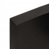Blat do łazienki, ciemnobrązowy, 160x60x(2-6) cm, lite drewno