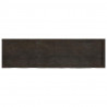 Blat do łazienki, ciemnobrązowy, 180x50x(2-4) cm, lite drewno