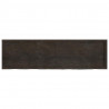 Blat do łazienki, ciemnobrązowy, 180x50x(2-6) cm, lite drewno