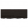 Blat do łazienki, ciemnobrązowy, 180x60x(2-4) cm, lite drewno